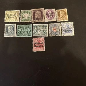11 Bavaria M/U German Stamps- Lot A-79961 - Picture 1 of 1