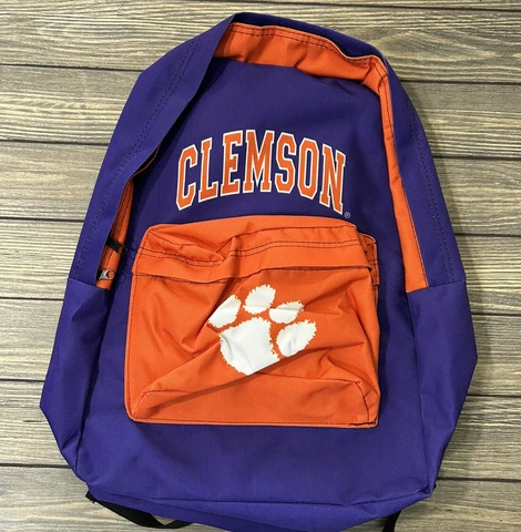 Spirit Products Clemson Tigers Purple Orange Blackwater Backpack Cover