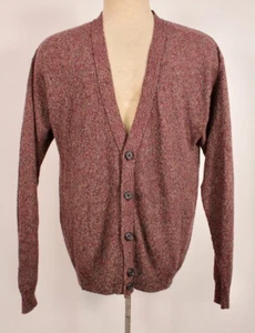 VTG Men's 1990s Mcdonalds Uniform Cardigan / Sweater Sz L 90s Purple & Green - Picture 1 of 5