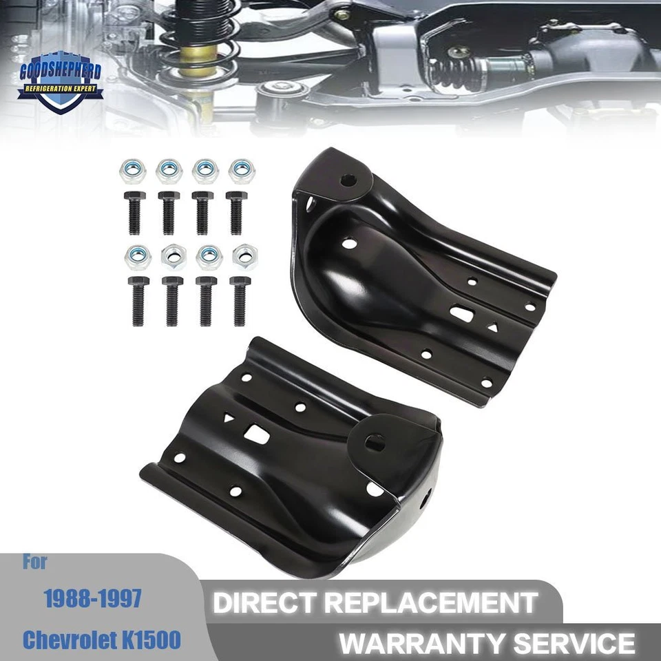 Juego de 2x Kit de reparación de soporte de grillete de resorte de hoja trasera para Chevrolet K1500 1988-1996 Foto 1 de 4