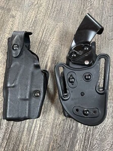 Two (2) Safariland Glock 2930 Holster 6860-483 3610 Right Hand Plastic Matte - Picture 1 of 8