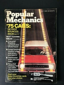 Popular Mechanics Magazine October 1974 1975 Cars - Picture 1 of 2