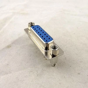 D-SUB DB15 15 Pin Female DIP PCB Straight Solder Connector Adapter DP15 2 Rows - Picture 1 of 11