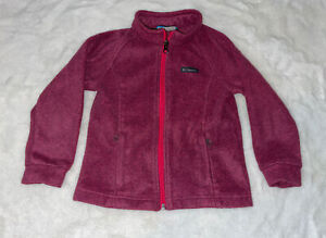 Columbia Sportswear Company Girls' 4T Full-Zip Fleece Purple Jacket w/ Pockets
