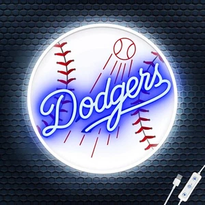 Letrero de neón de béisbol deportes neón club dormitorio hombre cueva decoración deportiva béisbol - Imagen 1 de 6
