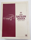 1980 Datsun 200Sx Factory Service Manual Nissan Motor Co Model S110 Series