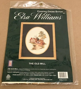 JCA / American Greetings "The Old Mill" September Szene Kreuzstich Kit Neu in Verpackung - Bild 1 von 2