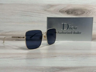 Christian Dior Diorcannage S1U Bobo Gold With Blue Lens Sunglasses. Ships Now! - Image 1 of 4