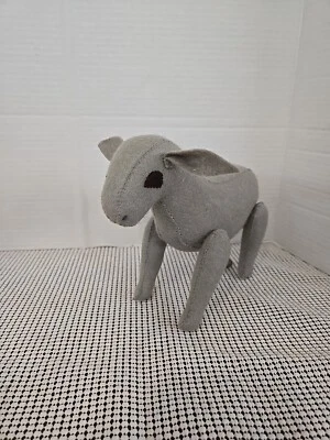 Vintage Wool Felt Donkey Plush Stuffed Animal - Image 1 of 4