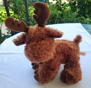 MOOSE 12" Plush Stuffed Animal Toy - Aurora NICE SOFT BROWN - Picture 1 of 12