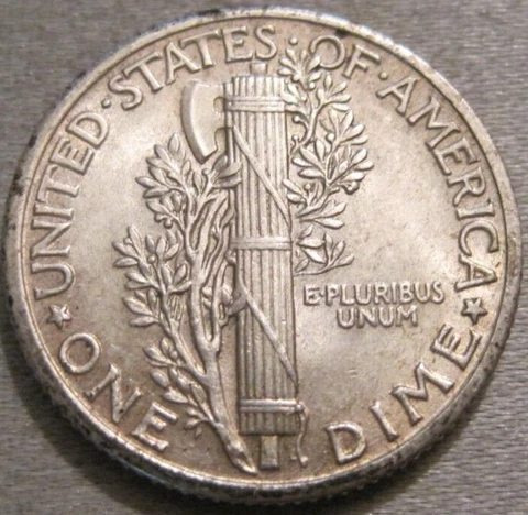 BETTER AS SHOWN - 1935 P MERCURY DIME *** 90% SILVER *** 643 Cover