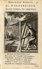 Antique Profession Print-WOOL DRESSER-Luyken-1704