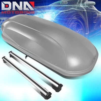 PARA 2009-2016 AUDI Q5 BARRAS TRANSVERSAIS TRILHO DE TETO + CAIXA DE CARGA SUPERIOR TRANSPORTADORA DE BAGAGEM COM CHAVES - Imagem 1 de 4