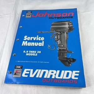 1989 OMC Johnson Evinrude Outboards 9.9 Thru 30 Models Service Manual P/N 507871 - Picture 1 of 12