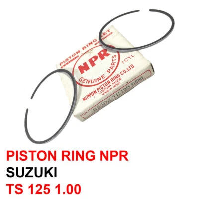 Anillos de pistón Suzuki TS125 GP125 DS125 OS 1.00 NOS Japón 12140-28010 Foto 1 de 4