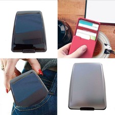 Men RFID Blocking Aluminium Wallet Credit Card Holder Money Case Purse Xmas Gift