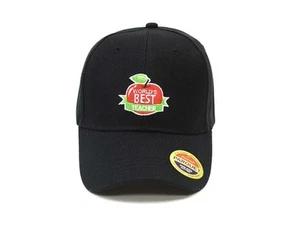 Black Embroidered Baseball Hat Cap w/ Adjustable Closure - Picture 1 of 10