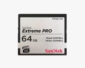 SanDisk 64 Go Extreme Pro CFast 2.0 525 Mo/s - Photo 1 sur 2