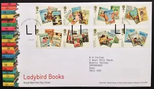 GB QEII 2017 Ladybird Books Set on Typed Address First Day Cover, Loughborough - Picture 1 of 2