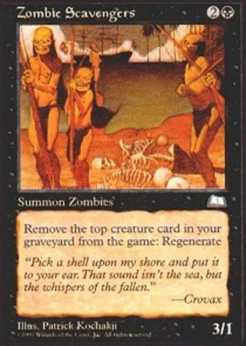 Moderate Play, Korean MTG Regular Zombie Scavengers Weatherlight Magic the Gathe - Image 1 of 1