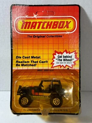 Jeep Matchbox 1983 4x4 n.º Coche diecast MB37 Macao nuevo en caja Foto 1 de 4
