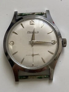 Swiss Made Regalis Military Men'S Watch Analog Vintage Collectable - Picture 1 of 2