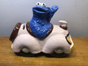 Krümelmonster Sesamstraße Porzellan Glas Bank 80er Jahre. " Deko - Bild 1 von 9