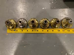24 Antique Brass Door Knobs, 2 crystal knobs, rosettes, spindles & thumb knobs. - Picture 1 of 18