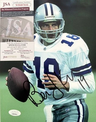 Foto autografiada firmada por Bernie Kosar Dallas Cowboys 10x8 certificado de autenticidad JSA Foto 1 de 4