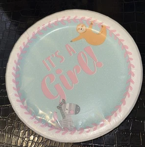 “It’s A Girl” 5pack Baby Shower Paper Plates (80ct) - Picture 1 of 7