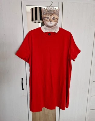 💕Shein Shirtkleid rot 4XL Gr.52 wie neu💕 - Bild 1 von 2