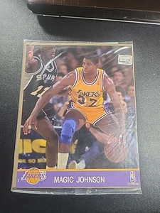 1990 Nba Hoops Magi Johnson Action Photos 91n2 - Picture 1 of 2