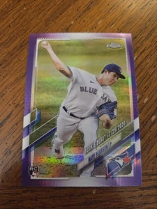 2021 Topps Chrome Update Purple Refractor Nate Pearson #USC48 Rookie RC - Picture 1 of 2