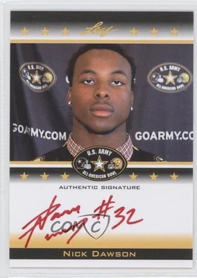 2012 Leaf US Army All-American Bowl Selection Tour Red Ink /25 Nick Dawson Auto - Image 1 of 2