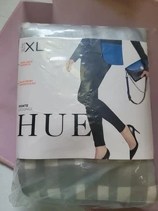 Hue Women XL Ponte Leggings Silver Plaid # 2229 - Picture 1 of 7