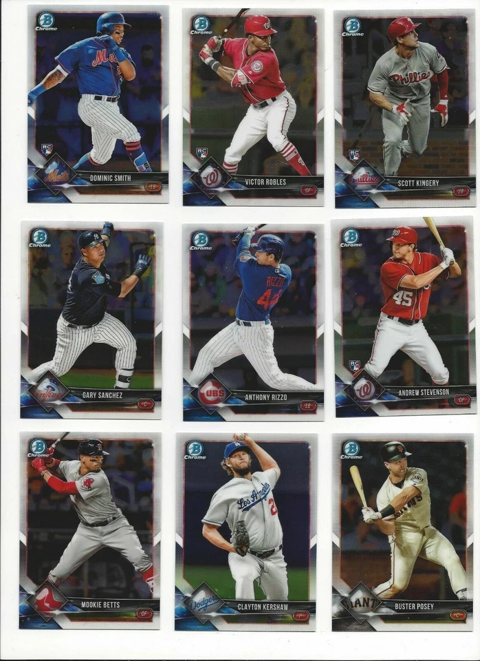 2018 BOWMAN CHROME BASE #'s 1-100 ( ROOKIE RC's, STARS) - WHO DO YOU NEED!!! - Image 1 of 1