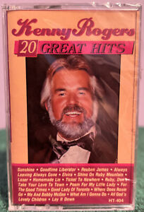 Kenny Rogers - 20 Great Hits - Cassette Sealed Country Folk