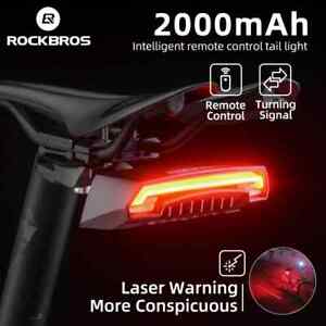 Bike Light Smart USB LED Wireless Remote Control Rear Light MTB Laser TurnSignal
