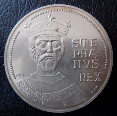 HUNGARY / SILVER 100 FORINT - SAINT STEPHAN / 1972 BU - Image 1 of 2