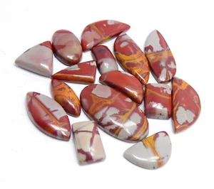 15 STCK. 155 KT SET 100 % NATÜRLICHER NOREENA JASPIS MIX CABOCHON LOSE EDELSTEINE LO-52 - Bild 1 von 10