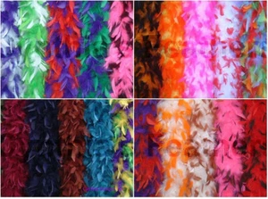 65 Gram Chandelle Feather Multiple Color Boas 25+ Patterns to pick up from - Picture 1 of 25