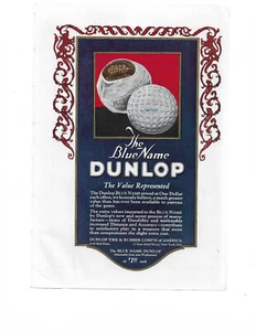 Vintage 1922 Dunlop Tire Golf Balls The Blue Name Art Deco Advertisement Ad - Picture 1 of 2