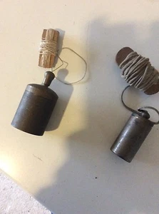 Outil ancien fil a plomb toupie vintage - Imagen 1 de 4