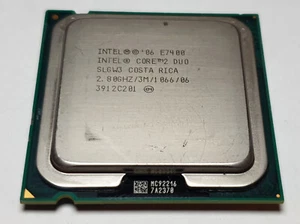Intel Core 2 Duo E7400 2.8 GHz 2.80GHZ/3M/1066, SLGW3 Socket 775 - Picture 1 of 1