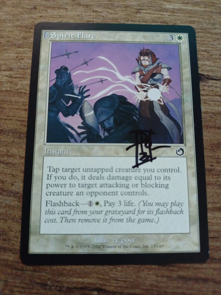 Spirit Flare  Torment Ed  Signed by rk Post MTG Magic the Gathering  - Image 1 of 1