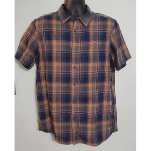The North Face Plaid Shirt Short Sleeve Button Up Casual Flannel L - Picture 1 of 3