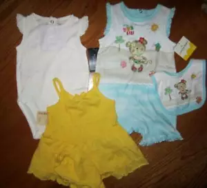 Sonoma, Frijol Saltarín, Bebé Niña Lote Mixto Talla 3-6 Meses Adorable 5 Piezas Nuevo Con Etiquetas - Imagen 1 de 4
