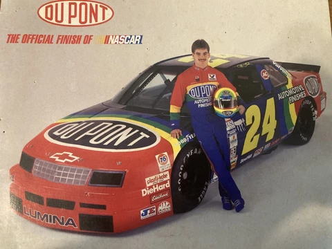 Jeff Gordon 24 Dupont Chevy Lumina NASCAR Driver Poster 1993 10x7 Cover