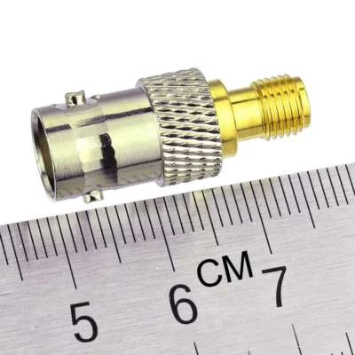 SMA Female Jack Gold-plated to BNC Female Adapter Connector for walkie talkie - Image 1 of 3