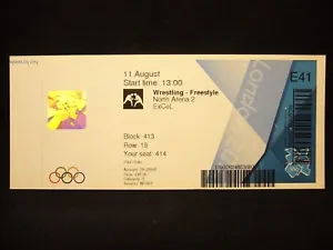2012 London Olympic Games Ticket - (MISPRINT) Wrestling - Freestyle - 11 AUG - Picture 1 of 3